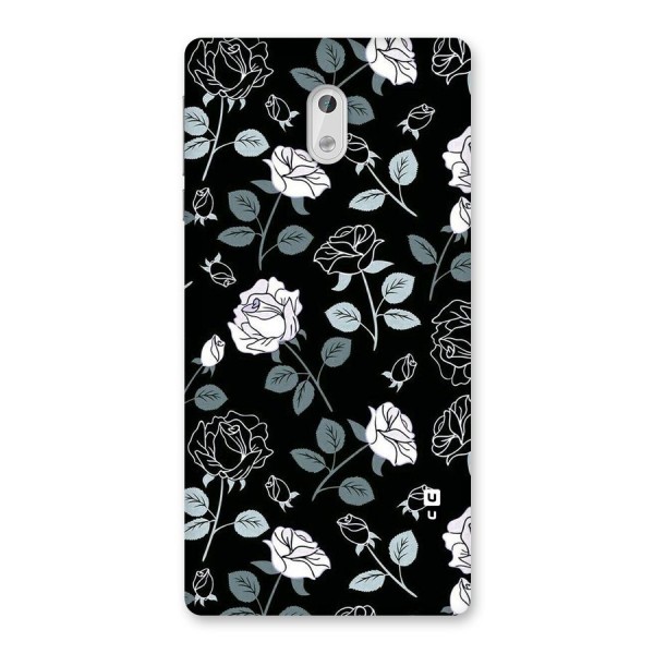 Black Artsy Bloom Back Case for Nokia 3