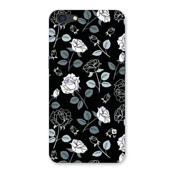 Black Artsy Bloom Back Case for Oppo A71