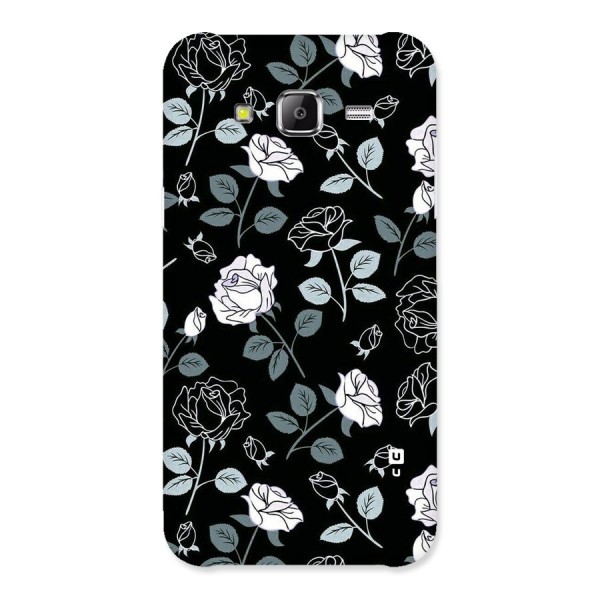 Black Artsy Bloom Back Case for Samsung Galaxy J5