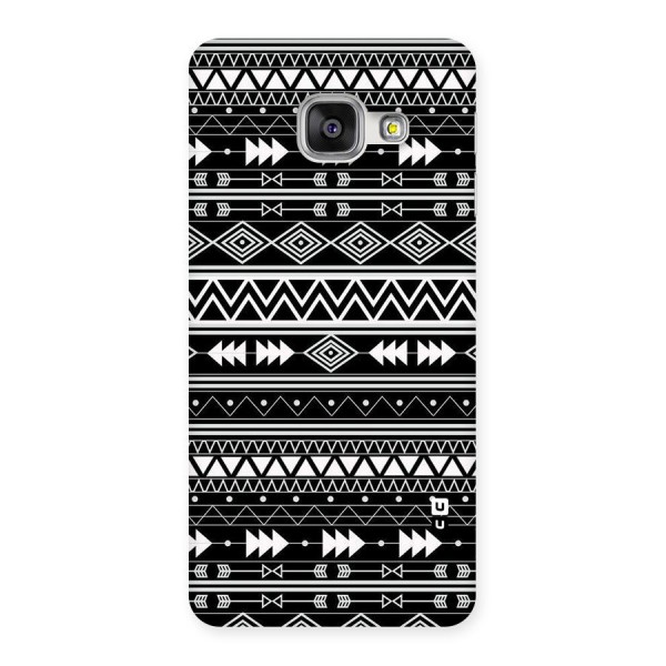 Black Aztec Creativity Back Case for Galaxy A3 2016