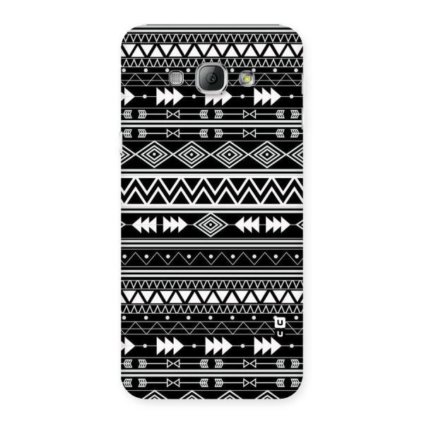 Black Aztec Creativity Back Case for Galaxy A8