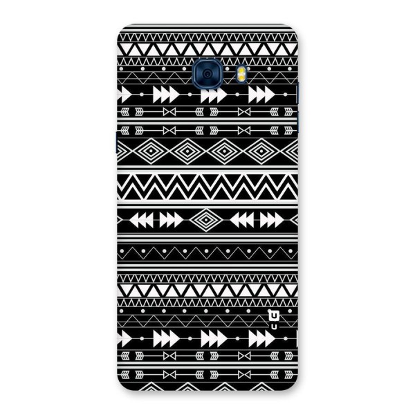 Black Aztec Creativity Back Case for Galaxy C7 Pro