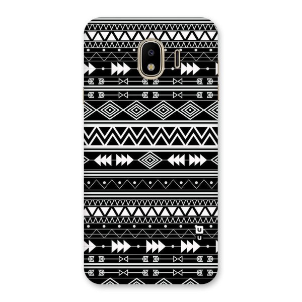 Black Aztec Creativity Back Case for Galaxy J4