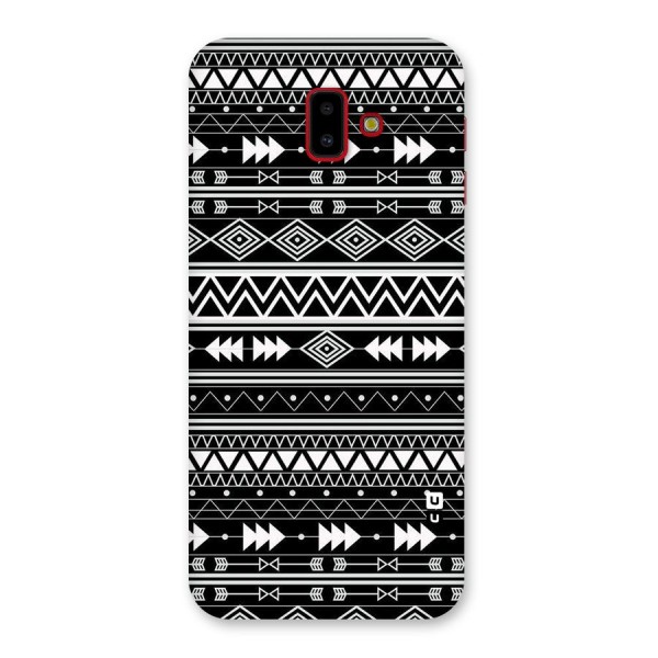 Black Aztec Creativity Back Case for Galaxy J6 Plus