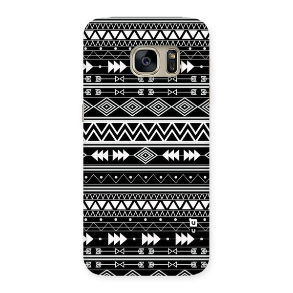 Black Aztec Creativity Back Case for Galaxy S7