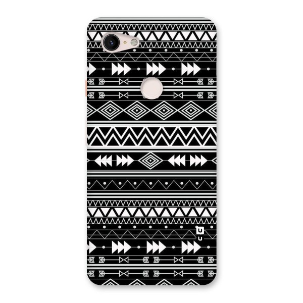 Black Aztec Creativity Back Case for Google Pixel 3 XL