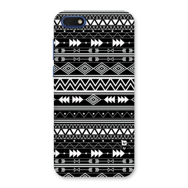 Black Aztec Creativity Back Case for Honor 7s