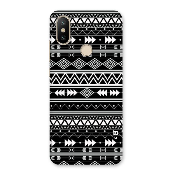 Black Aztec Creativity Back Case for Mi A2