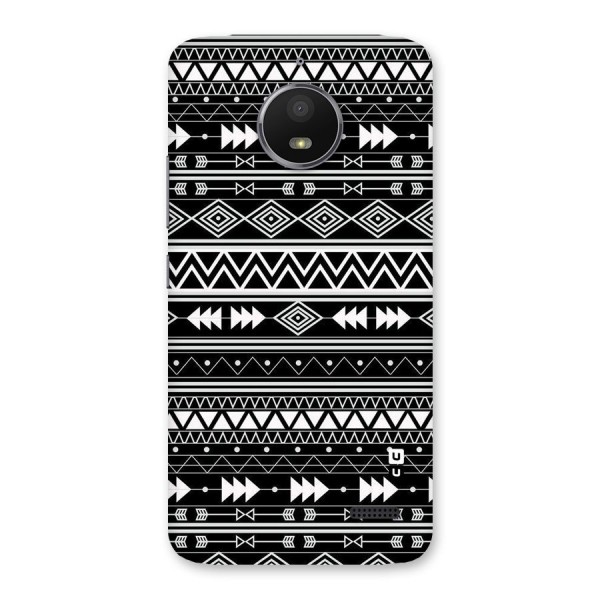 Black Aztec Creativity Back Case for Moto E4