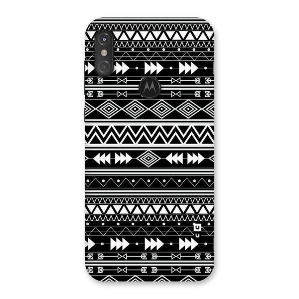 Black Aztec Creativity Back Case for Motorola One Power