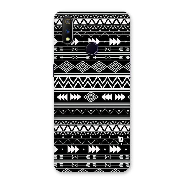 Black Aztec Creativity Back Case for Realme 3 Pro