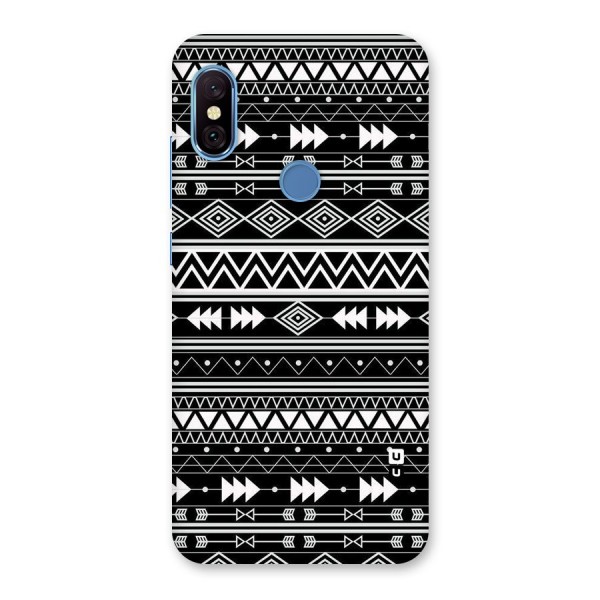 Black Aztec Creativity Back Case for Redmi Note 6 Pro