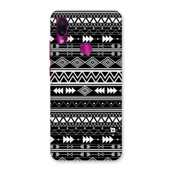 Black Aztec Creativity Back Case for Redmi Note 7 Pro