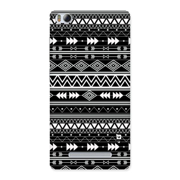 Black Aztec Creativity Back Case for Xiaomi Mi4i