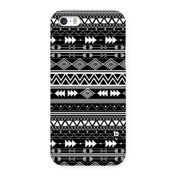 Black Aztec Creativity Back Case for iPhone SE