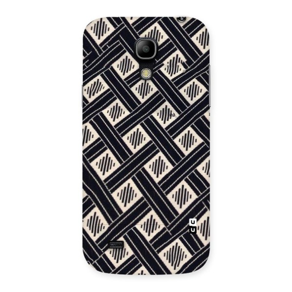 Black Beige Criscros Back Case for Galaxy S4 Mini