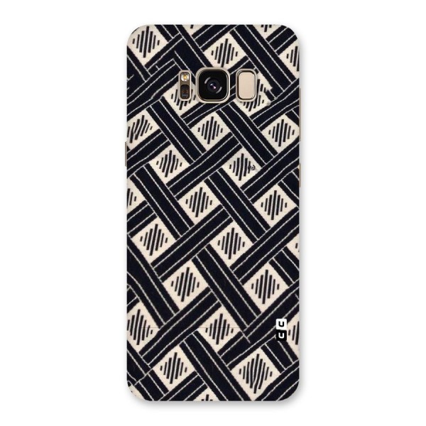 Black Beige Criscros Back Case for Galaxy S8