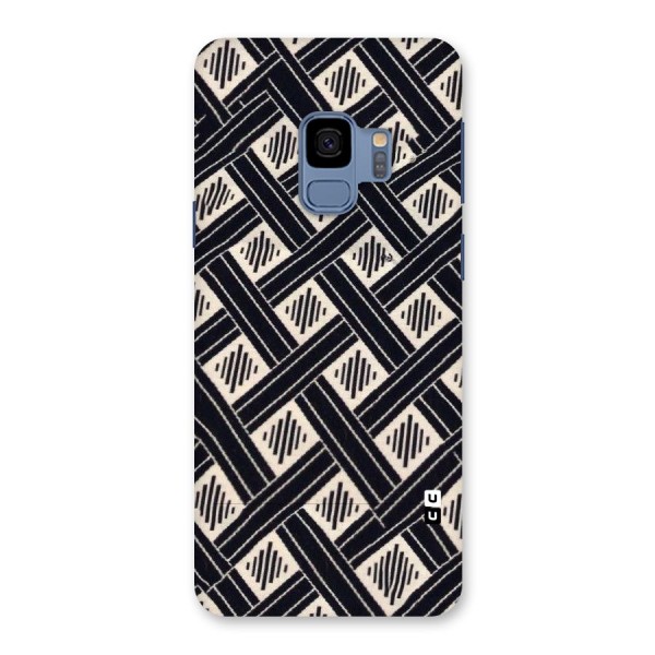 Black Beige Criscros Back Case for Galaxy S9