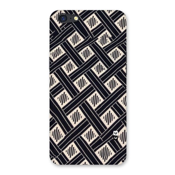 Black Beige Criscros Back Case for Oppo A71