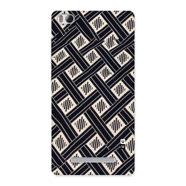 Black Beige Criscros Back Case for Xiaomi Mi4i