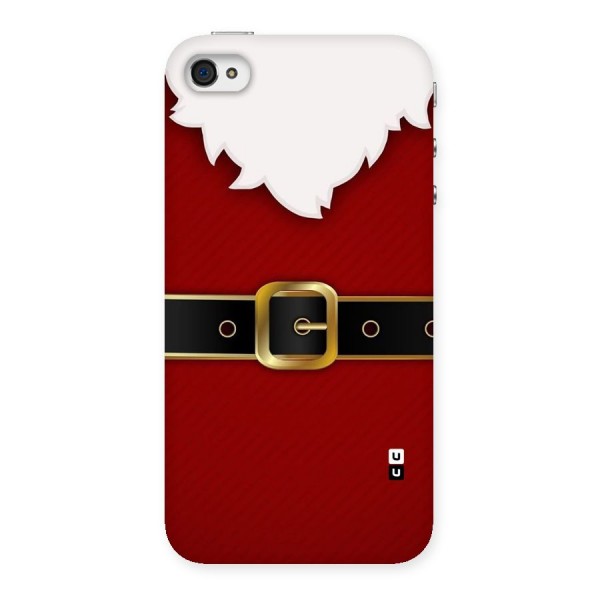 Black Belt Design Back Case for iPhone 4 4s