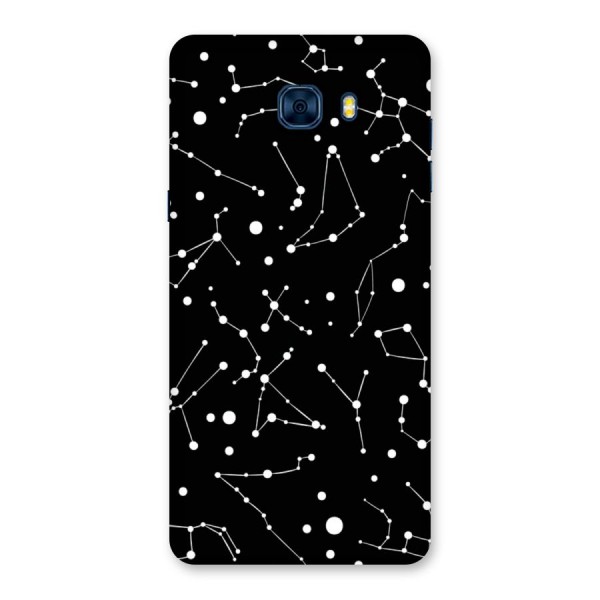 Black Constellation Pattern Back Case for Galaxy C7 Pro