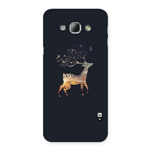 Black Deer Back Case for Galaxy A8