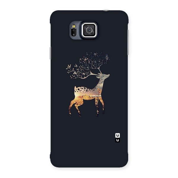 Black Deer Back Case for Galaxy Alpha