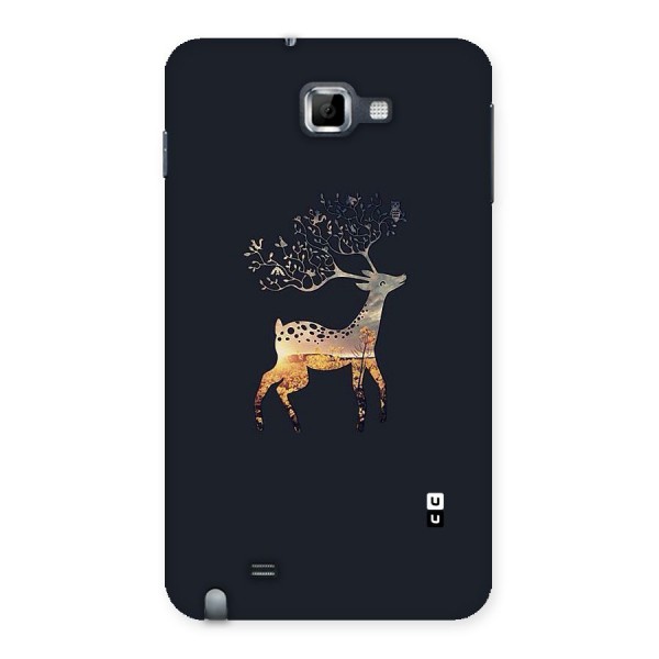 Black Deer Back Case for Galaxy Note