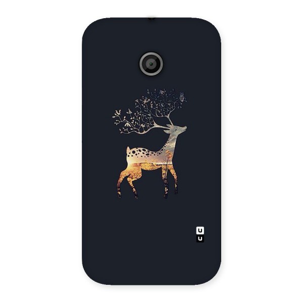 Black Deer Back Case for Moto E