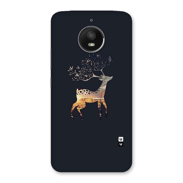 Black Deer Back Case for Moto E4 Plus