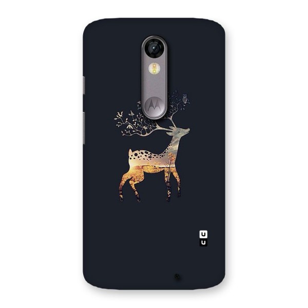 Black Deer Back Case for Moto X Force