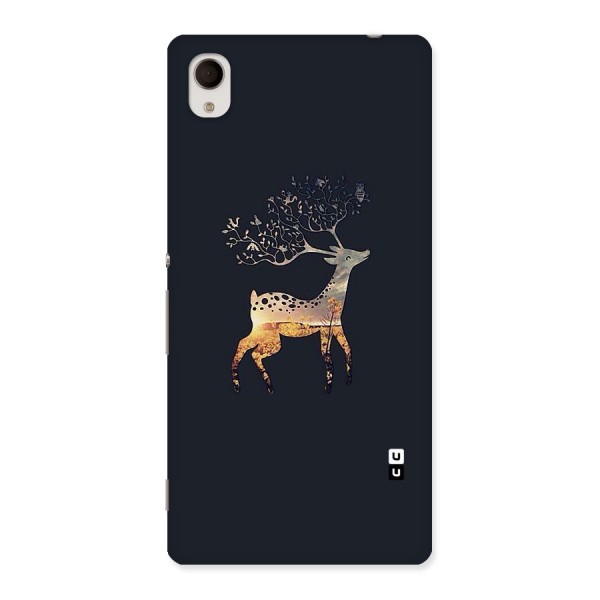 Black Deer Back Case for Sony Xperia M4