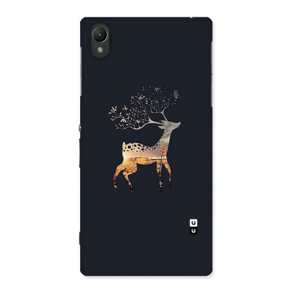 Black Deer Back Case for Sony Xperia Z1