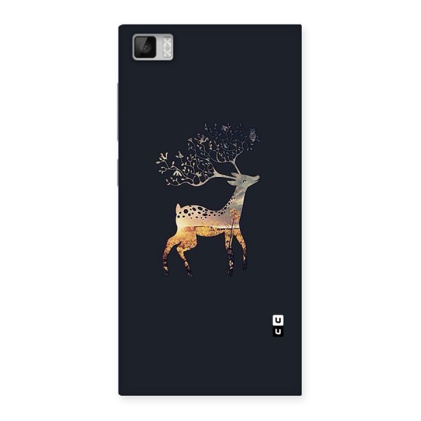 Black Deer Back Case for Xiaomi Mi3