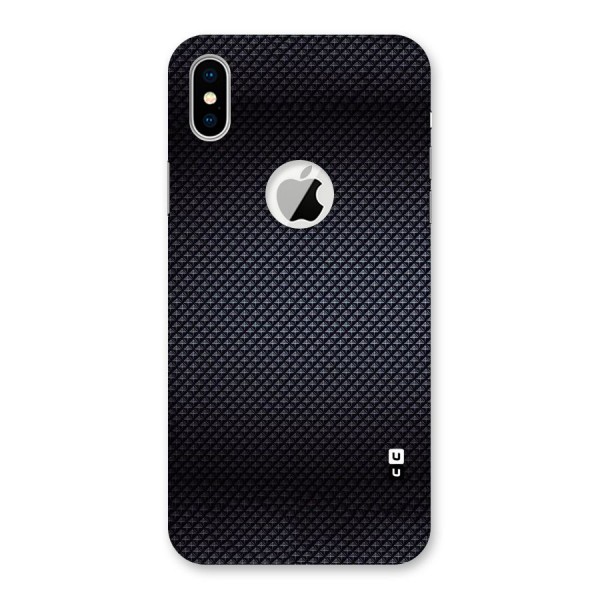 Black Diamond Back Case for iPhone X Logo Cut