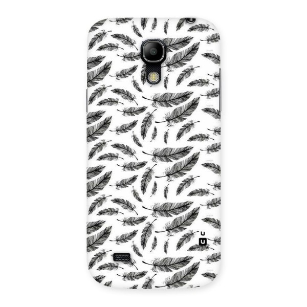 Black Feather Back Case for Galaxy S4 Mini