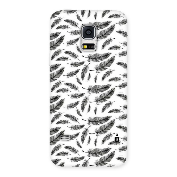 Black Feather Back Case for Galaxy S5 Mini