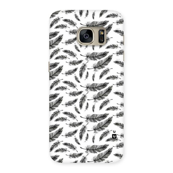 Black Feather Back Case for Galaxy S7