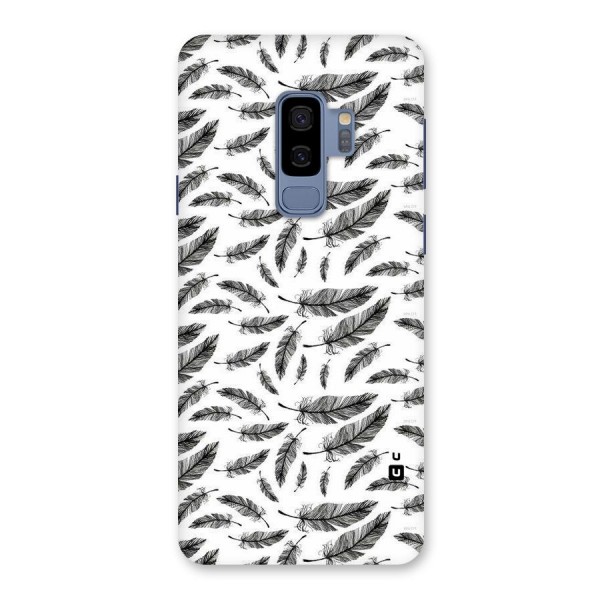 Black Feather Back Case for Galaxy S9 Plus