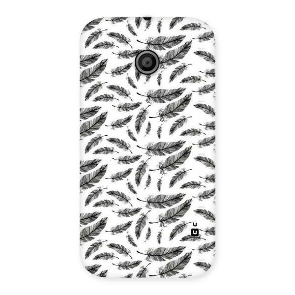 Black Feather Back Case for Moto E