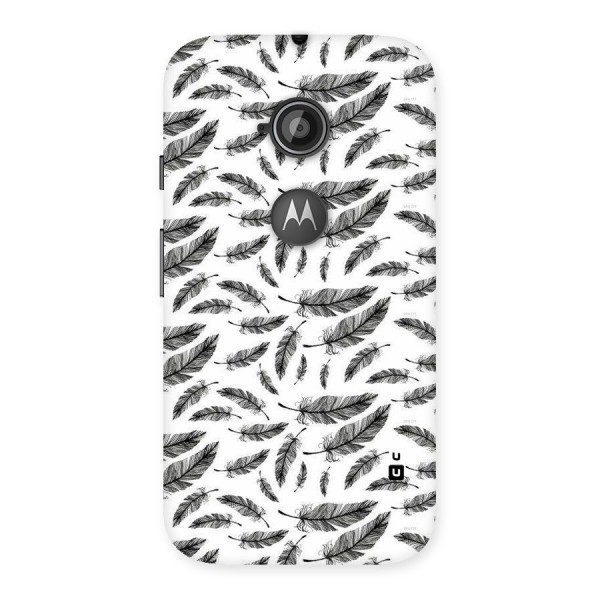 Black Feather Back Case for Moto E 2nd Gen