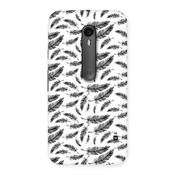 Black Feather Back Case for Moto G3