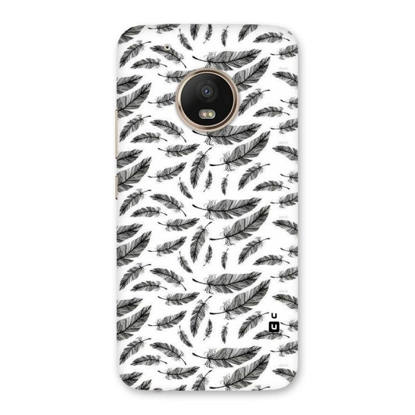 Black Feather Back Case for Moto G5 Plus