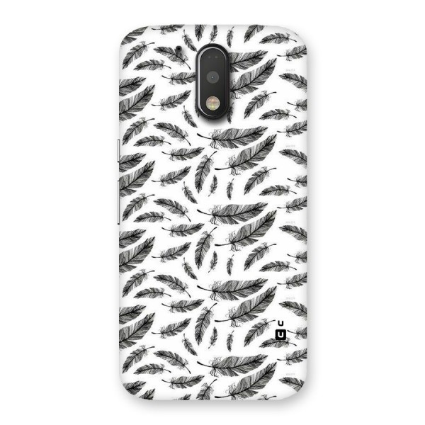 Black Feather Back Case for Motorola Moto G4