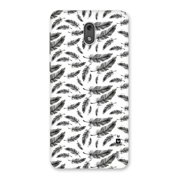 Black Feather Back Case for Nokia 2