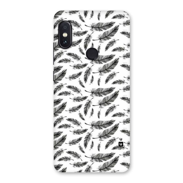 Black Feather Back Case for Redmi Note 5 Pro