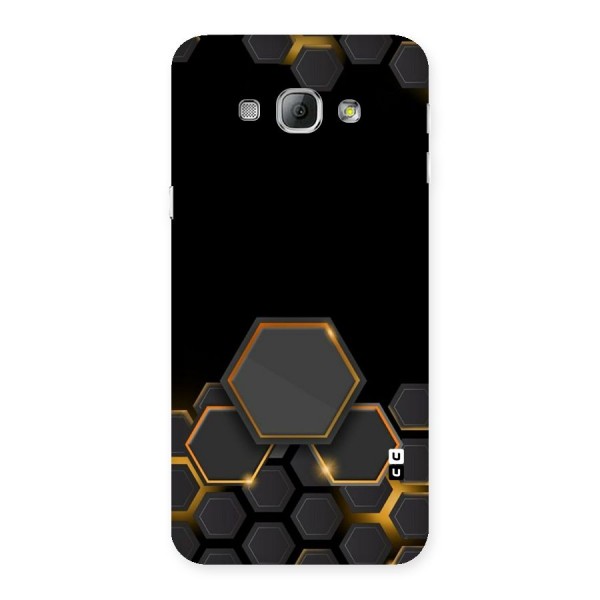 Black Gold Hexa Back Case for Galaxy A8