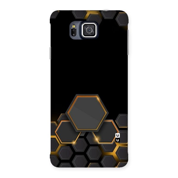 Black Gold Hexa Back Case for Galaxy Alpha