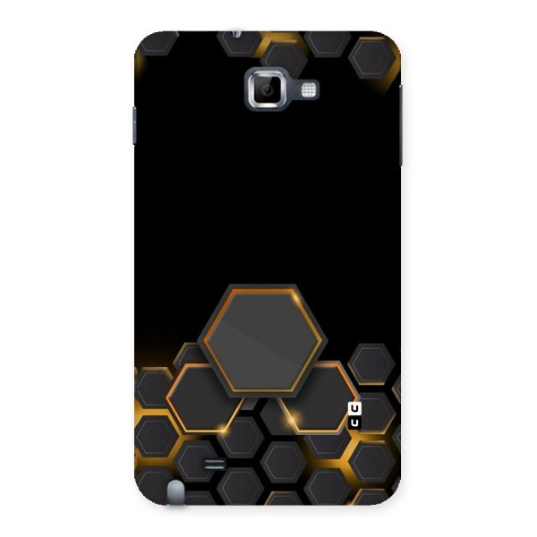 Black Gold Hexa Back Case for Galaxy Note